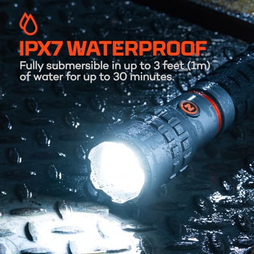 NEBO Slyde King 4K, 4000 Lumen LED Flashlight & 1000 Lumen Worklight-Gray - color: 4000 Lumens- Gray