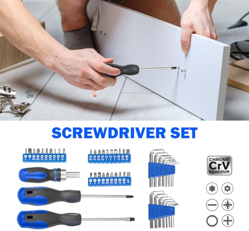 Prostormer 159-Piece Home Tool Set, Portable Household Tool kit
