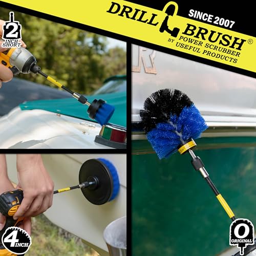 Boat Cleaning Supplies - Hull Cleaning Brush Set - Fishing Boat Scrubbing - color: Blue