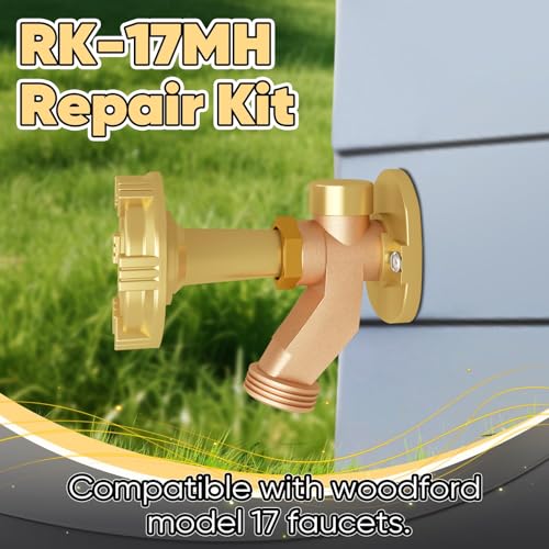 RK-17MH Repair Kit - Outdoor Faucet Metal Handle Repair Kit Compatible with Woodford Model 17 Outside Faucets - Fixes Water Leakage & Flow Interruption - style: RK-17MH Repair Kit