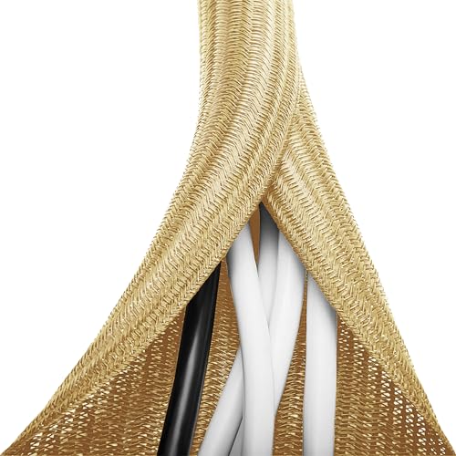 6.6ft 1 inch Gold Cable Sleeve - color: Gold, size: 6.6ft, 1''