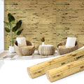 Art3d 48 x 96 in Pole Wrap Natural Bamboo Wall Panel, 2-Pack, Light Burned - color: Light Burned, size: 2-48 inches x 96 inches