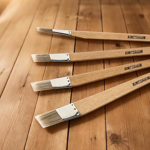 King Origin Trim Paint Brushes Set of 4-0.25" 0.5" 0.7" 1" Slant