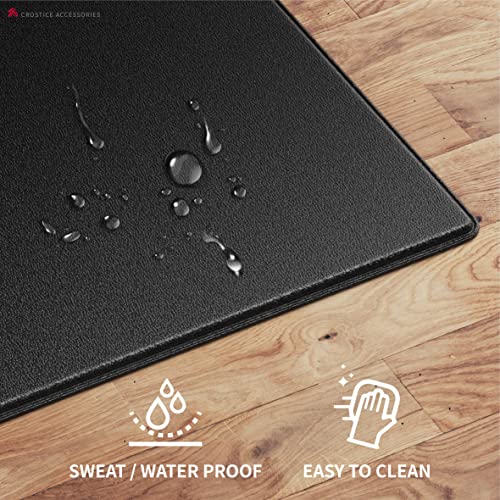 Bike Mat Compatible with Peloton Bike, 6mm Floor Protector - size: 30x60", style: Logo Style