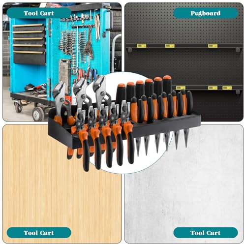 Pliers Holder Wall Mount Plier Storage Rack Heavy Duty Small Tool Organizer for Garage Workshop, Garage Wall Mount (Plier)