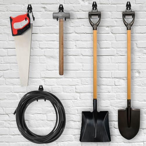 4 Pack Garage Hooks Heavy Duty - Supports 100 lbs - size: 4 Pack