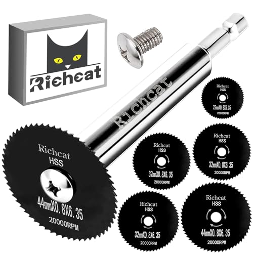 PVC Pipe Inside Cutter, Internal Plastic ABS Pipe Cutter Set, 1/4" Hex Shank, High Speed Steel (5 Black Saw Blades) - size: 1/4" Hex Shank (5 Black Saw Blades)