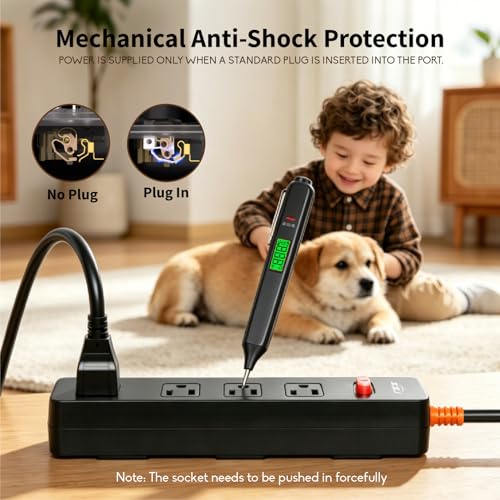 Outdoor Power Strip Weatherproof, 6FT Extension Cord with 4 Outlets - size: 6FT