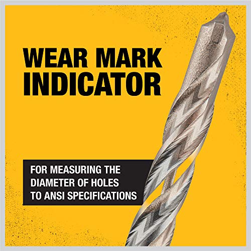 DEWALT DW5437B25 1/2 by 4 by 6 Rock Carbide SDS+ Hammer Bit, 25-Pack - size: 25-pack