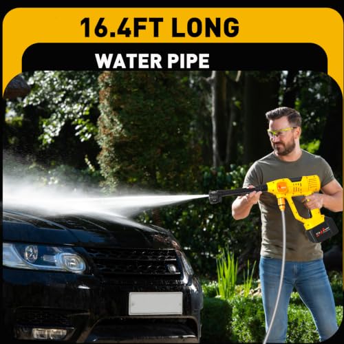 1100PSI Cordless Car Washer,Portable Battery Powered Cleaning Tool