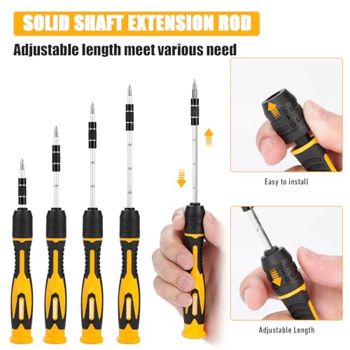 KREBS Precision Screwdriver Set 75-in-1 Driver kit 67 Magnetic Bits - size: 75 in 1