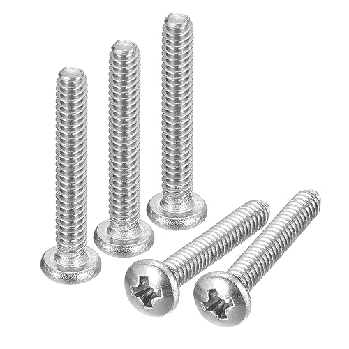 uxcell #4-40x3/4 Pan Head Machine Screws 304 SS Phillips Drive, 25 Pack - size: #4-40x3/4"