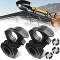 2-Pack Quick-Release Rubber Clamp with Roll Bar Clamps Mounting Brackets for 1" 1.5" 1.75",Rubber Mount Clamps for 1-1/7'' to 1-3/7'' Diameter in Diameter Tools for ATV UTV Truck Snowmobile Golf Cart