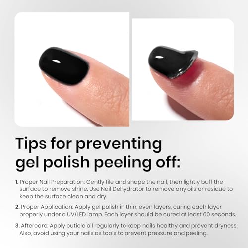 Beetles No Wipe Gel Top Coat Base Coat & Black Gel Nail Polish 3Pcs 15ml - color: D-Black-3