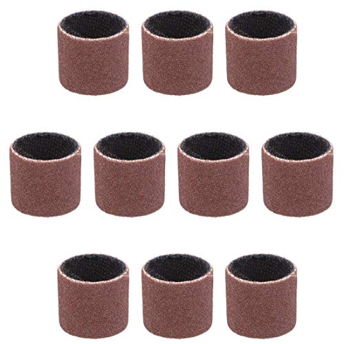 uxcell 1/2" x 1/2" Sanding Sleeves 240 Grits Sandpapers Band Drums 10 Pcs - size: 240 Grits