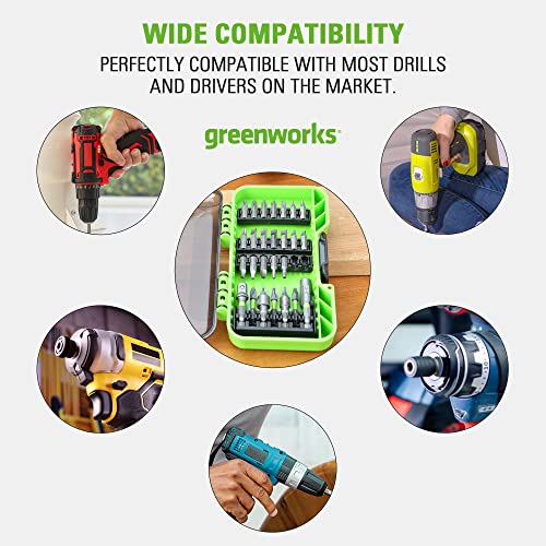 Greenworks 30 Piece Impact Rated Driving Set - size: Tool Only(30-Piece Accessories)
