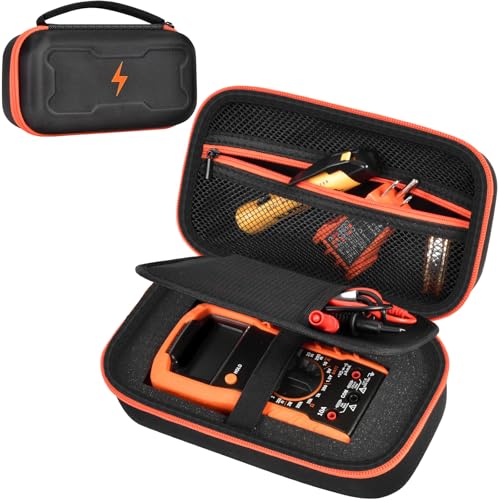 GWCASE Case for Klein MM300 MM325 MM400 Multimeter,Removable Foam，Black-S - color: Black, size: S