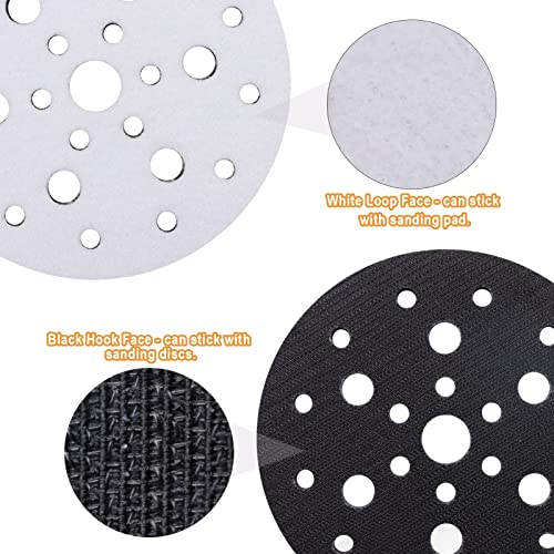 5 Pack 6 Inch 25 Holes Hook and Loop Interface Pads for Orbital Sander - size: 6 inch 25 Hole - 5 Pack