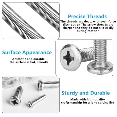 48 SetsTV Bracket Screws for Back of TVs,Universal TV Mounting Hardware Kit