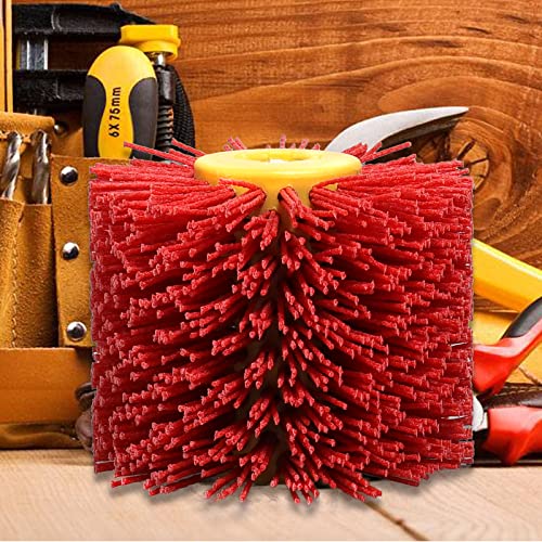Shinboc 4.7 x 4 Inch Surface Conditioning Tool, 80 Grit Nylon Wheel Red - style: 80 Grit Red