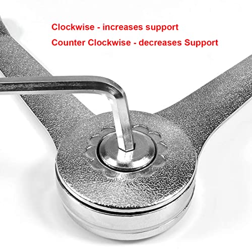 Qrity 2 PCS Adjustable Lift Up Stay Support Hinge - Bidirectional Operation - Support Up to 20KG - Opening Angle 75/90/110 (Pack of 2) - size: 2 PCS(New Version) (Pack of 2)