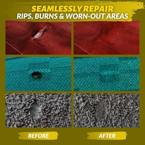 COCONIX Carpet & Fabric Repair Kit for Upholstery, Car Seats, Burns & Holes