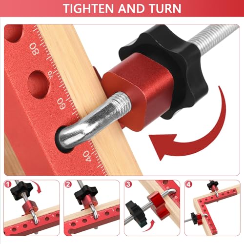 Wood Clamps for Woodworking Right Angle Clamping Kit 90 Degree - size: 2Pack Set*box (5.5")