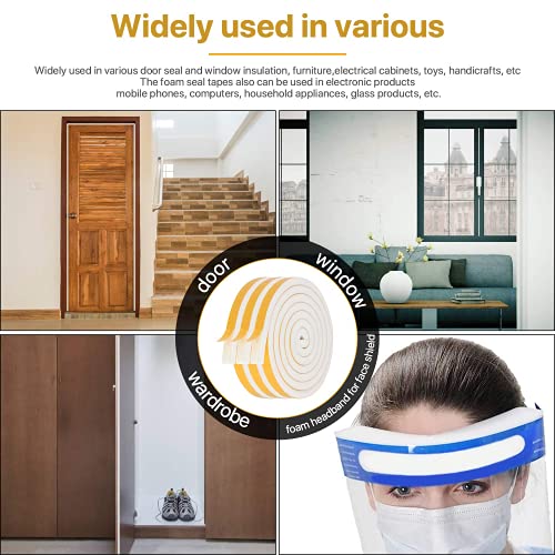 Weather Stripping Door Seal-3 Rolls, 1/4 Inch Wide X 1/4 Inch Thick - size: 1/4"(W) x 1/4"(T) x 20'(L)