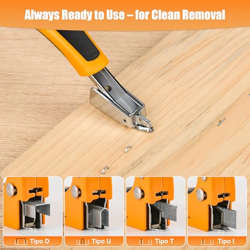 4-in-1 Staple Gun, Heavy Duty Stapler with 800 Staples