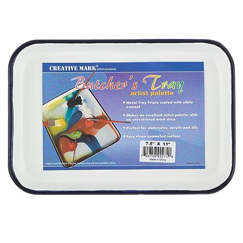 Creative Mark Butcher Tray Palette - 7.5" x 11" - size: 12.4" x 8.5" x 1.4"