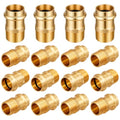 16 Pack 1/2" Press x 1/2" MIP Brass Press Fittings - color: Mip, size: 0.5 Inch