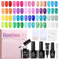 Beetles Jelly Gel Nail Polish Set, 20 Colors Neon Rainbow Soak Off Gel - color: Sunbeam Jelly - 20 Colors