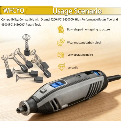 2610024715 Carbon Brush Set for Dremel 4200, 4300 Rotary Tool (8 pcs)