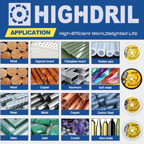 HIGHDRIL 3" 75mm Circular Saw Blade Set 4pcs - Diamond/HSS/Carbide Cutting Disc for Angle Grinder Cutting Metal Copper Aluminum Plastic Wood Glass - size: MIX 6