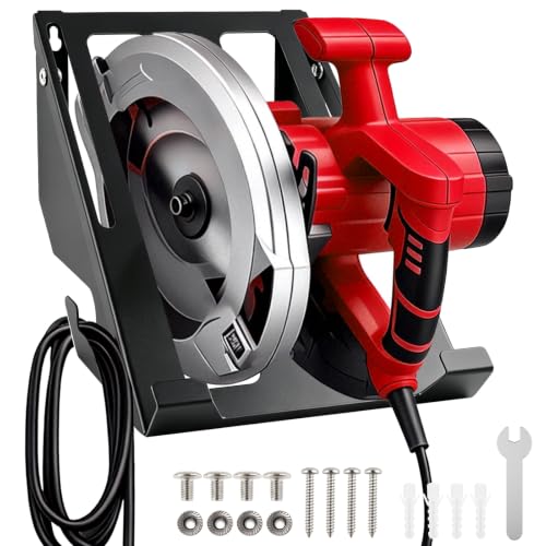 Metal Circular Saw Holder, Wall Mount Storage Rack Organizer