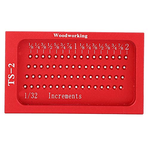 TS 2 Woodworking Ruler, Cross Calibration Ruler, Saddle Square Marking Gauge Woodworking T Type Scribing Marking Gauge Linear Measurement Tool