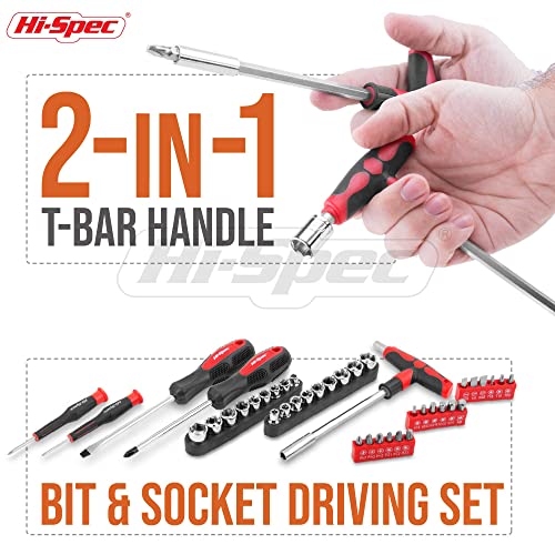 Hi-Spec Home and Garage Tool Kit Household and Auto Repair Tools Pliers - size: SAE and Metric_73 PCS