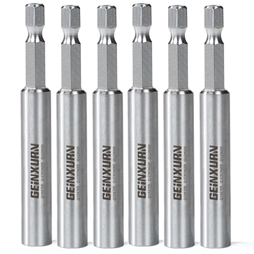 Geinxurn 6PACK Stainless Screwdriver Bit Holders, 3Inches Extension Socket Drill Bit Magnetic Holder Hex Shank Quick-Change Drill Bit Guide - size: 3 in