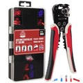 201PCS Wire Stripper Tool Kit,Self-Adjusting 8" Automatic Wire Stripping Tool for AWG 10-24, 3-in-1 Automatic Wire Stripper/Cutter/Crimper, Universal Wire strippers for Electrical Work