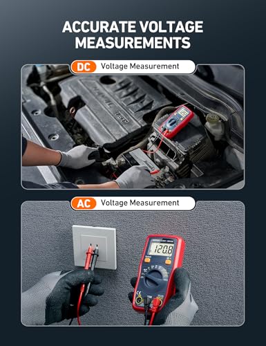 AstroAI DM130B Multimeter, 4000 Counts, Auto-Ranging, Capacitance Testing