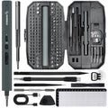 STREBITO Electric Screwdriver, 155 in 1 Precision Electric Screwdriver Set | 140 S2 Magnetic Bits, 3 Torque Settings, 650mAh Battery, Electronic Power Screwdriver Tool Kit for RC, Computer, PC, Laptop - color: Black