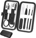 Aceoce Nail Clippers Set Professional Manicure Set Grooming Kits Nail Kit - color: Black and White