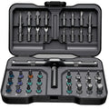 ATuMan 42 in 1 Magnetic Ratchet Screwdriver Set, 38 S2 Alloy Steel Bits, Detachable Handle, with Case, for Home, DIY, Bicycle and Electronics Repair - style: RS1-Plus-42 in 1