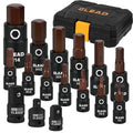 16-Piece Metric Hex Bit Socket Set - Premium S2 Steel 2mm-14mm Allen Socket Set with Socket Adapters, 1/4”, 3/8” and 1/2” Drive | Professional Mechanic Garage Tools - style: Metric Hex