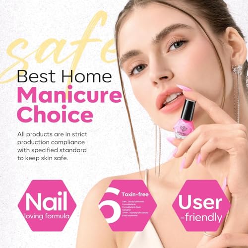 modelones Neon Nail Polish Set 6 Colors Quick Dry Mini - color: A0 Neon