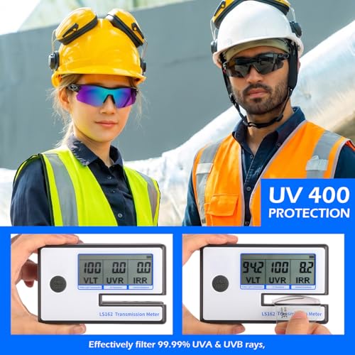 OXG Work Safety Glasses for Men Women, ANSI Z87.1 UV Protection - color: 24p-clear