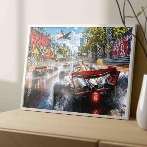 Racing Car Jigsaw Puzzle 1000 Piece for Adult 19.7 x 27.6 Inch - color: Race Car-01