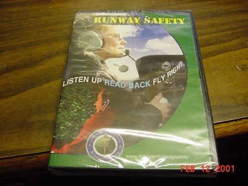 DVD of RUNWAY SAFETY Listen Up, Read Back, Fly Right, By The FAA, Federal Aviation Administration.