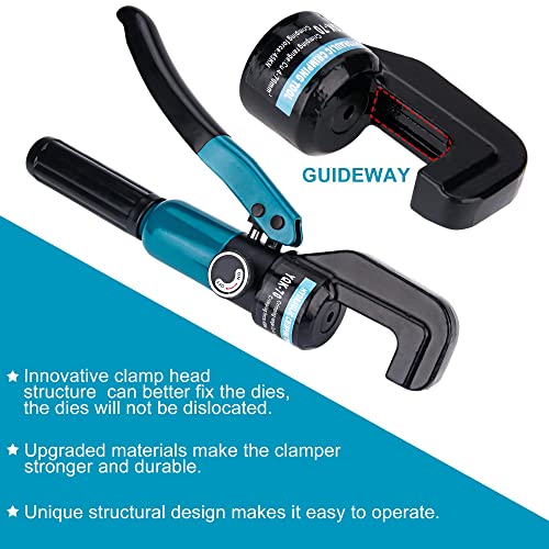 Hydraulic Crimping Tool for 1/8"-3/16" Cable Railing Kits, 10-Ton Crimper - color: Black
