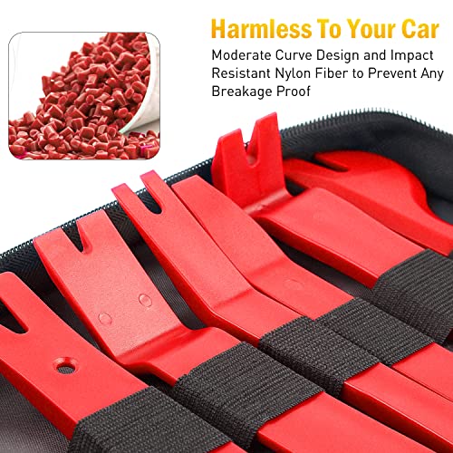 GOOACC 19Pcs Trim Removal Tool Set with Storage Bag - color: Red